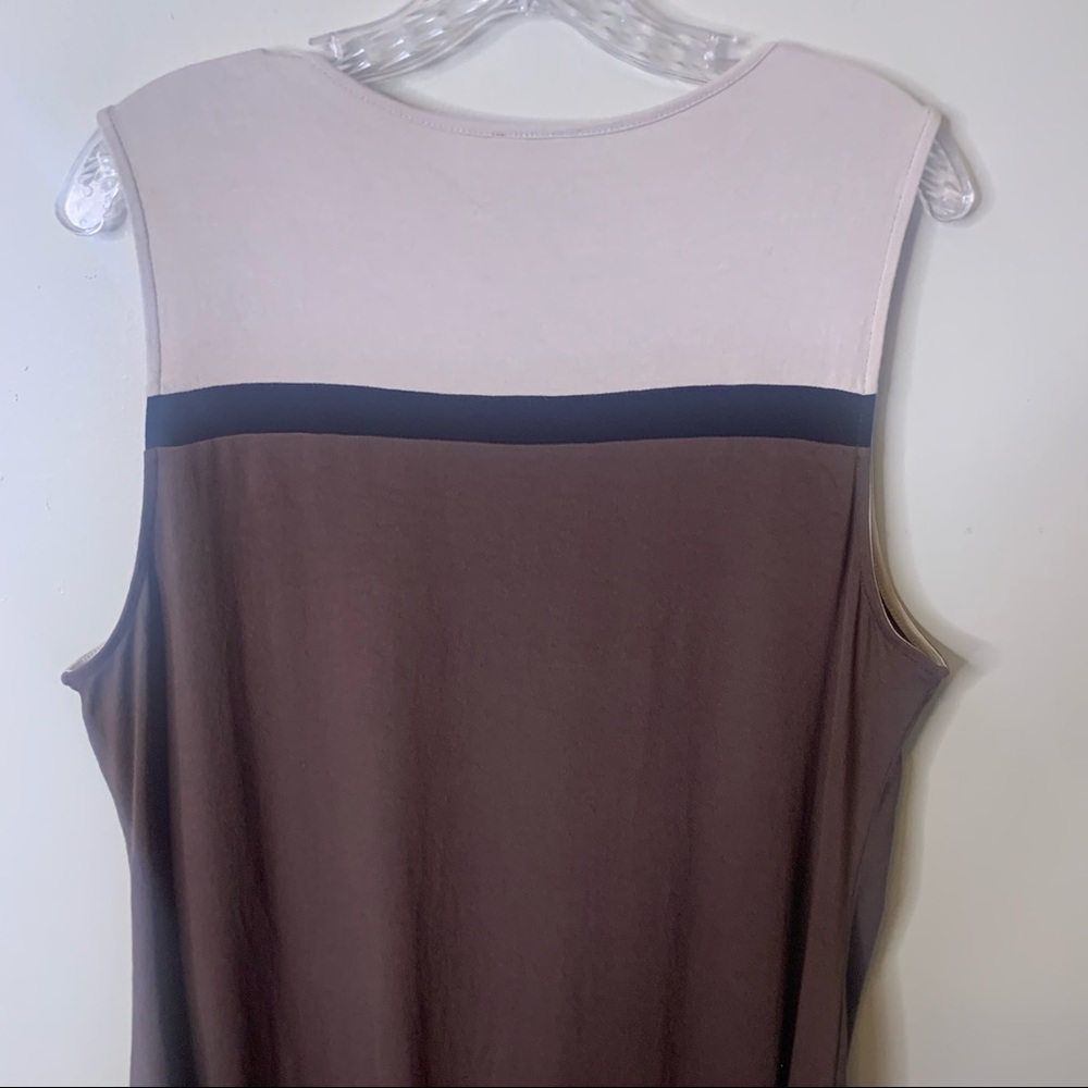 J. JILL Neutral Minimal Capsule Wardrobe Basic Sleeveless Dress - Picture 12 of 15
